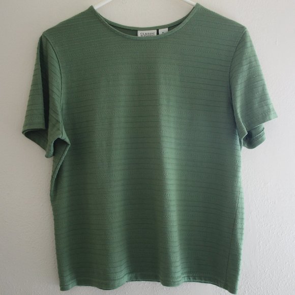 Classic Elements Tops - Classic Elements green top size PL